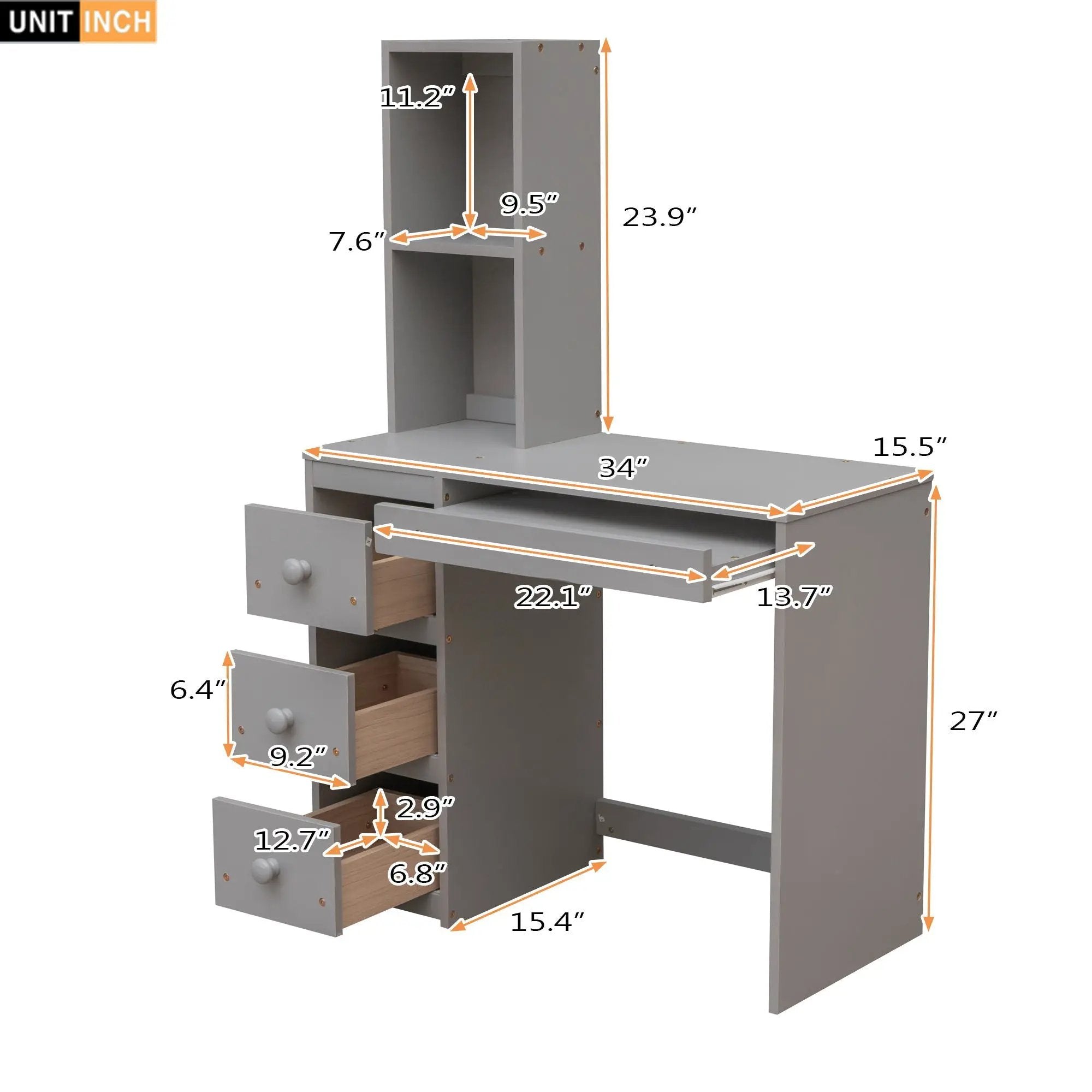 Loft Bed With Stand Alone Bed, Storage Staircase, Desk, Shelves, And Drawers by Unique Piece Furniture