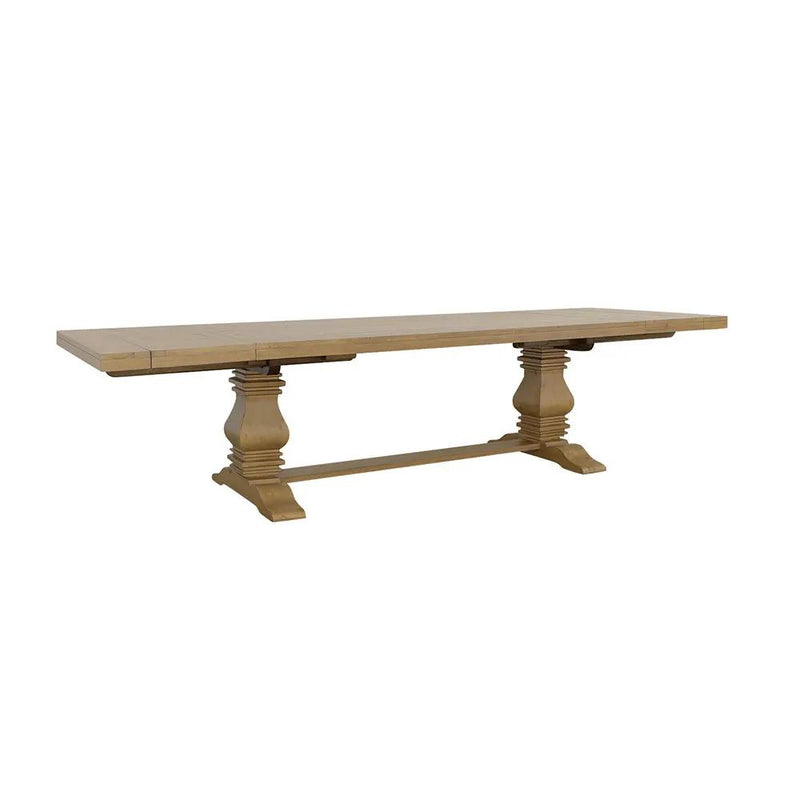 Florence 126-inch Extension Dining Table Rustic Honey by Unique Piece Furniture
