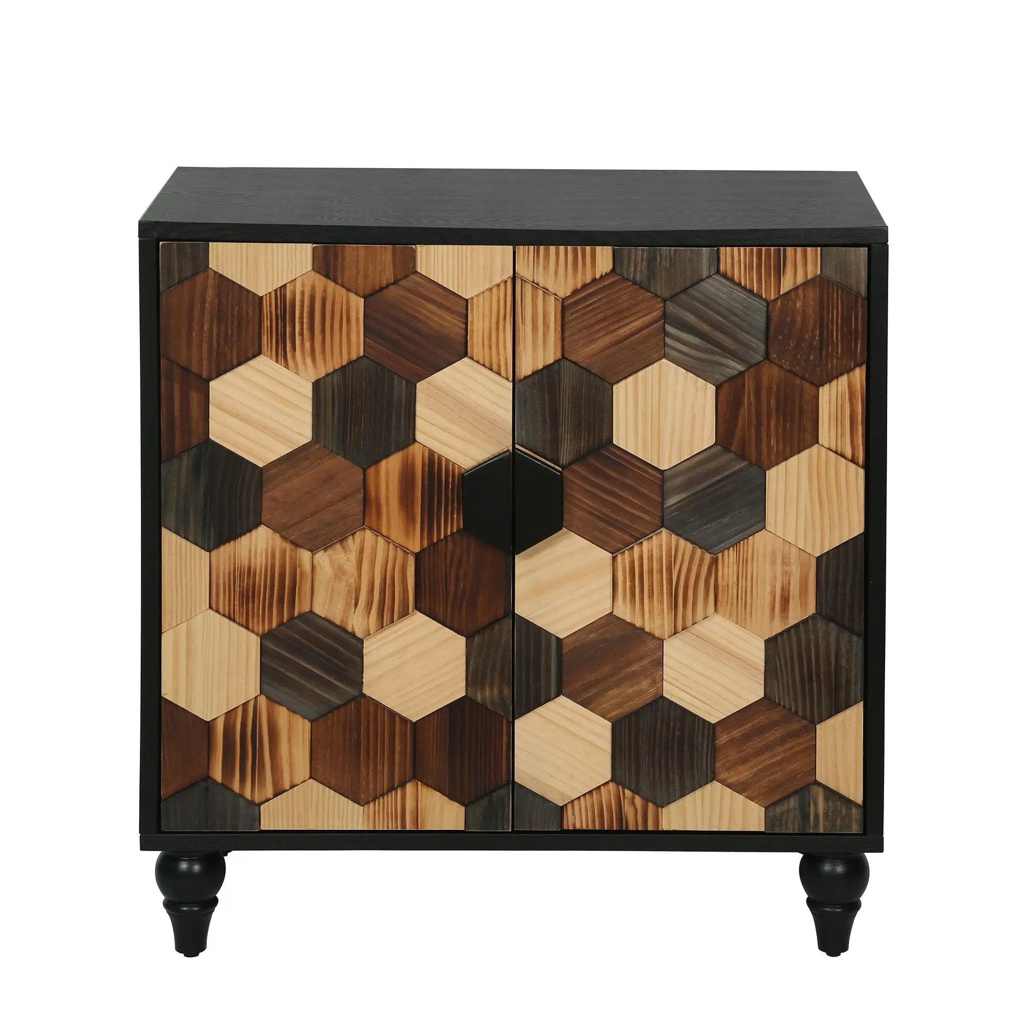30.31" Modern Accent Cabinet with Honeycomb Pattern by HouseOfZazla