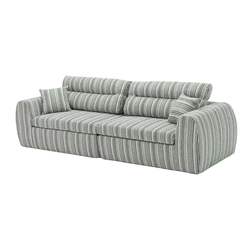 3 Seater, Couch With Throw Pillows For Living Room by Unique Piece Furniture