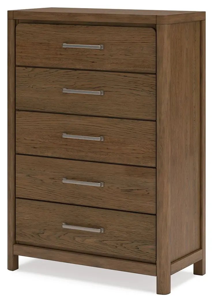 Cabalynn - Five Drawer Chest - Light Brown by Unique Piece Furniture