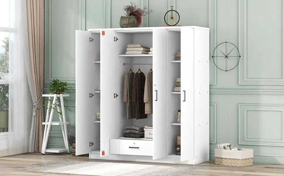 4 Door Wardrobe With 1 Drawer by HouseOfZazla