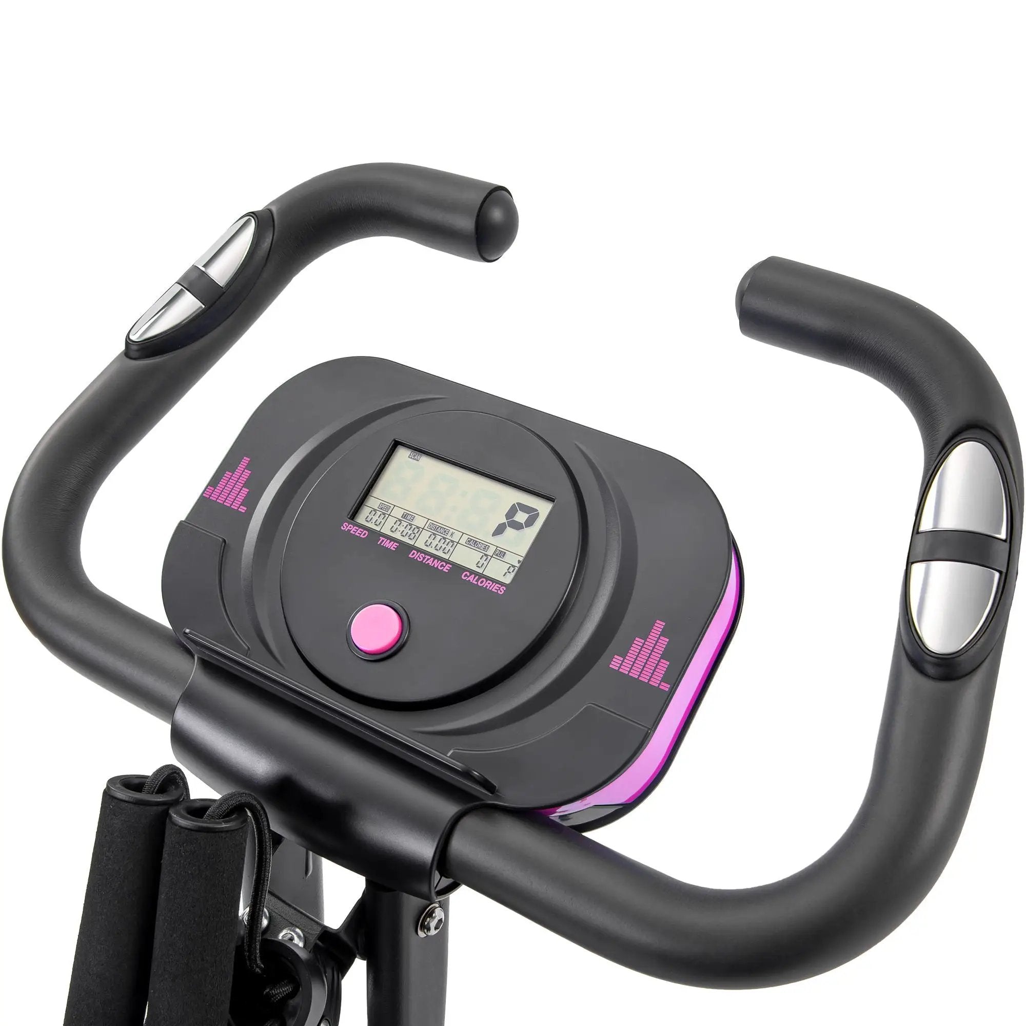 Exercise Bike Folding Stationary Bikes For Home With 16 Level Magnetic Resistance by HouseOfZazla