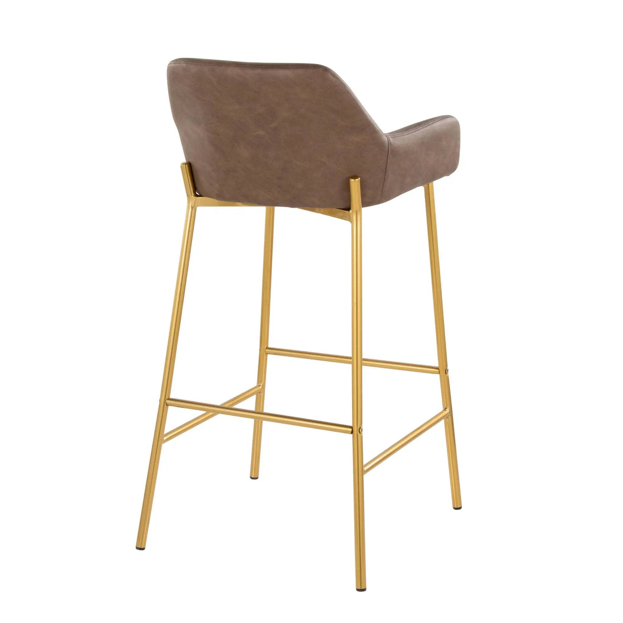 Daniella - Contemporary / Glam Fixed Height Bar Stool (Set of 2) by Unique Piece Furniture