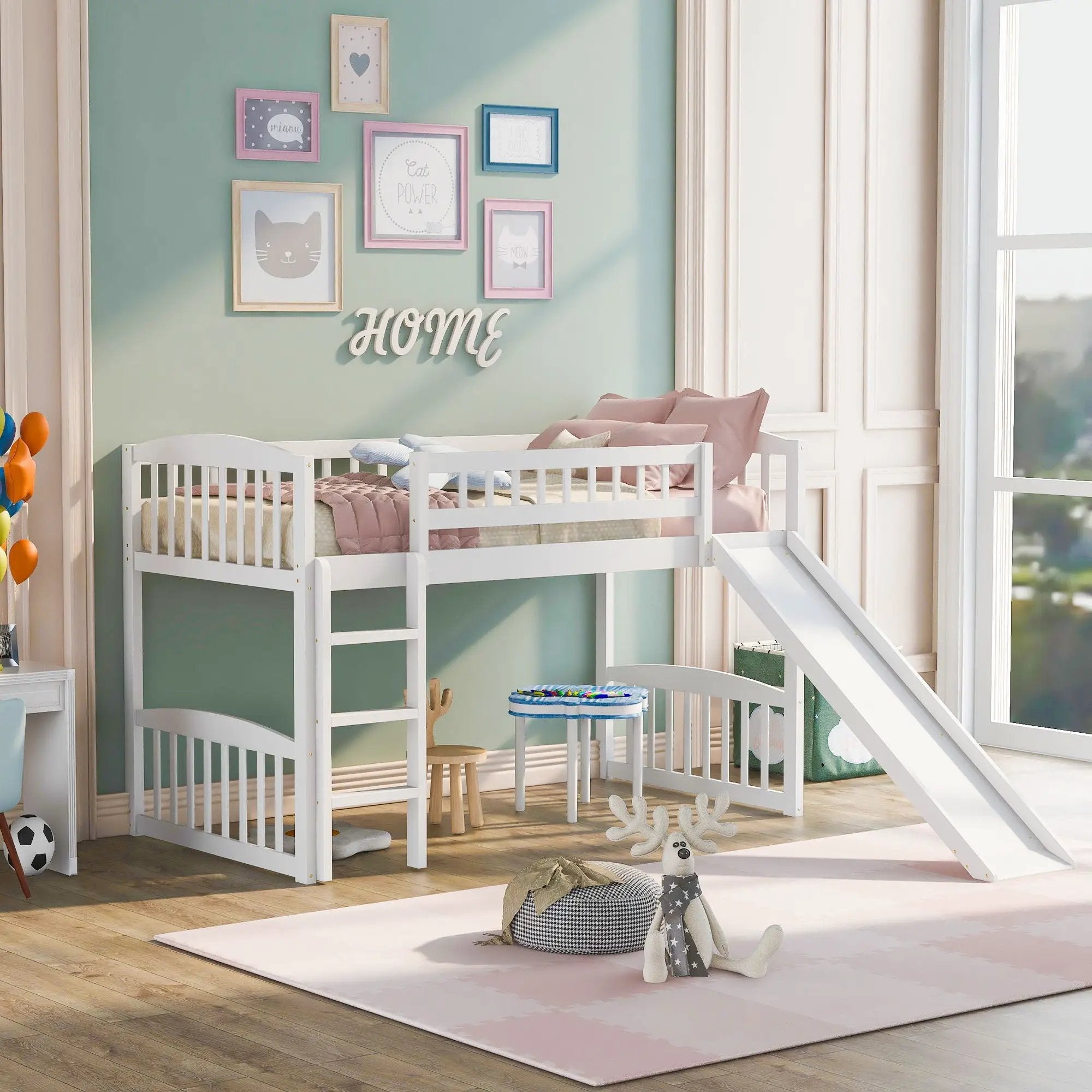 Loft Bed With Slide And Ladder by Unique Piece Furniture