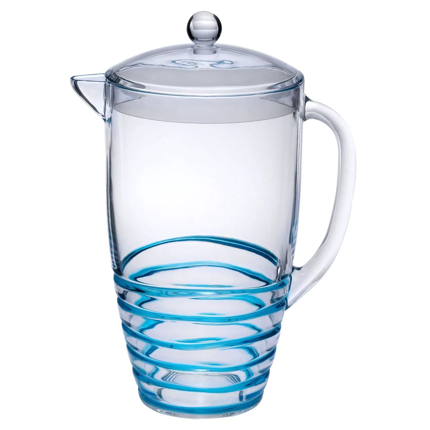 Swirl Unbreakable Plastic Water Pitcher With Lid And Spout by HouseOfZazla