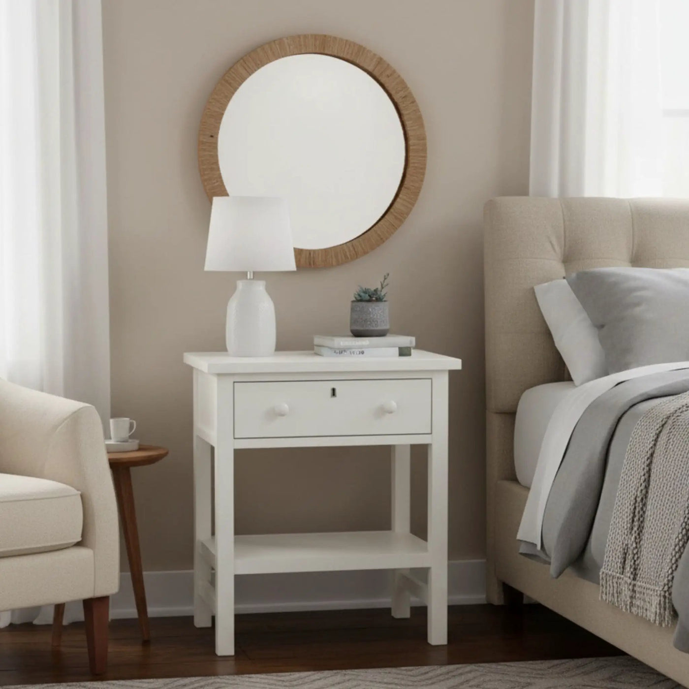 Finley - 1 Drawer Storage Nightstand by HouseOfZazla