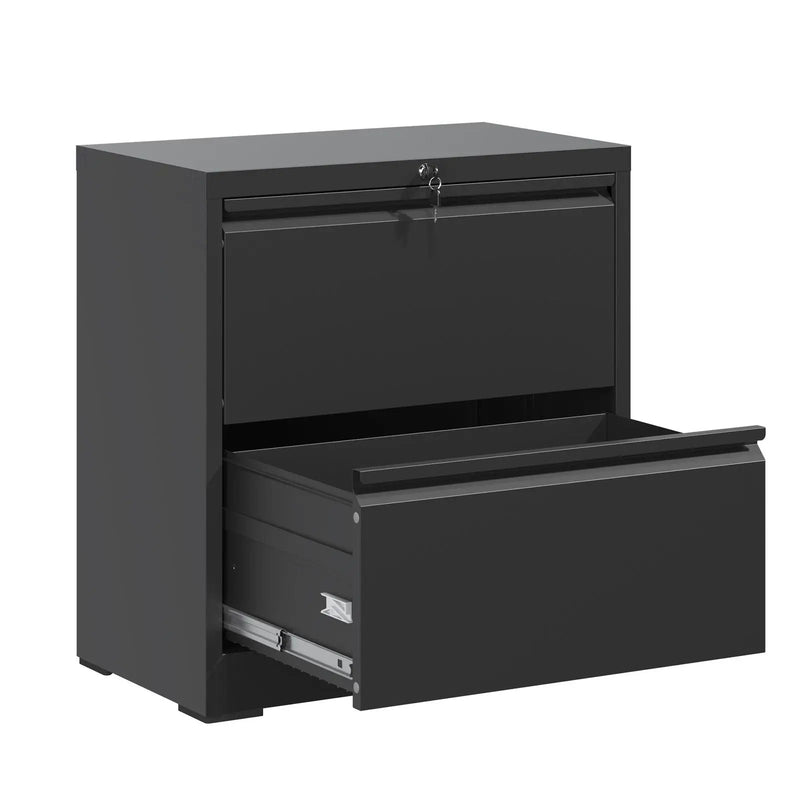 Premium Drawer Metal Lateral File Cabinet With Lock by Unique Piece Furniture