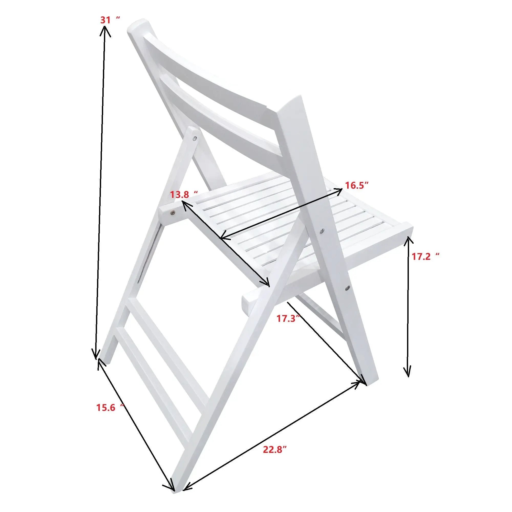 Folding Special Event Chair, Foldable Style (Set of 4)