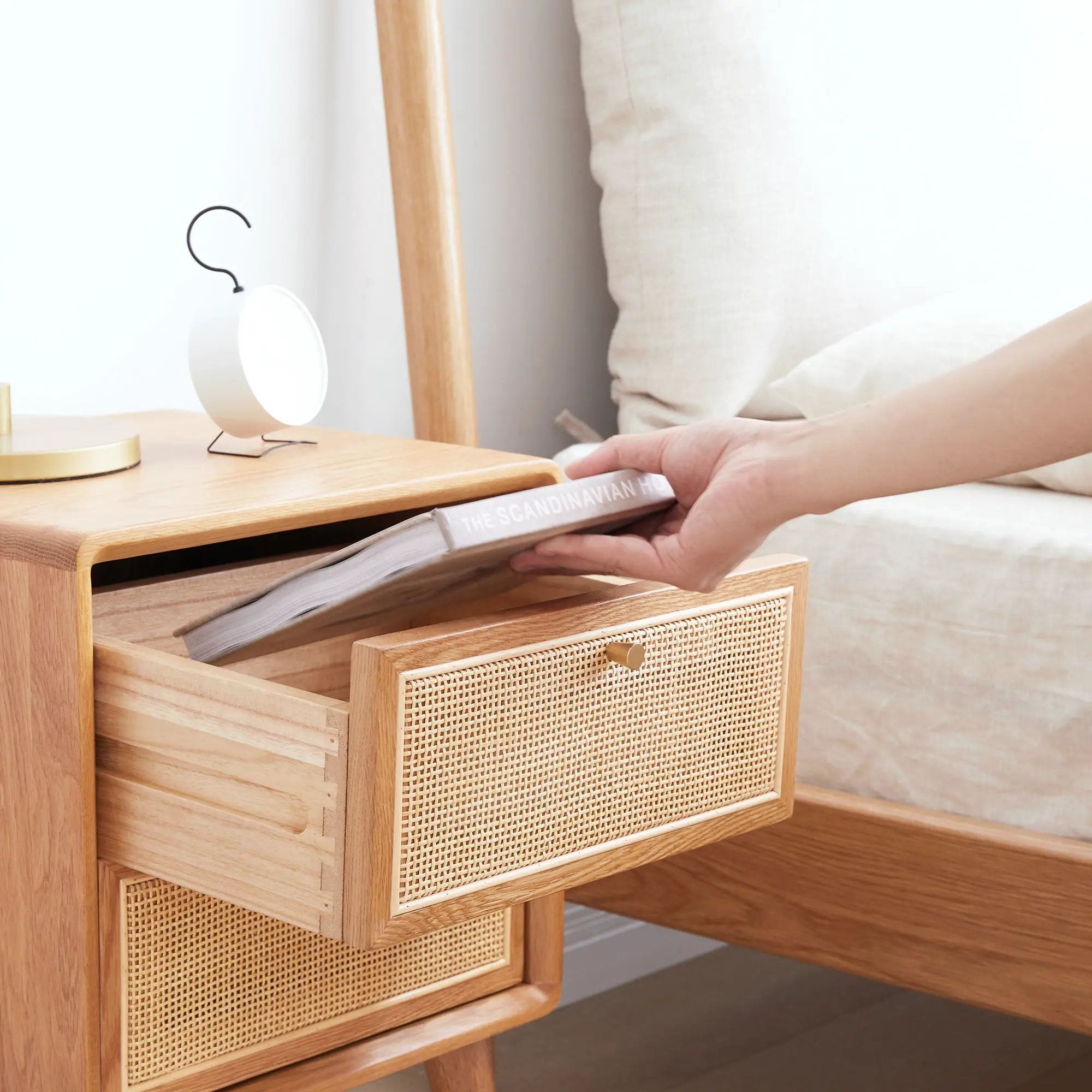 Bedside Cabinet, Modern Simple Nightstands European Beech by Unique Piece Furniture