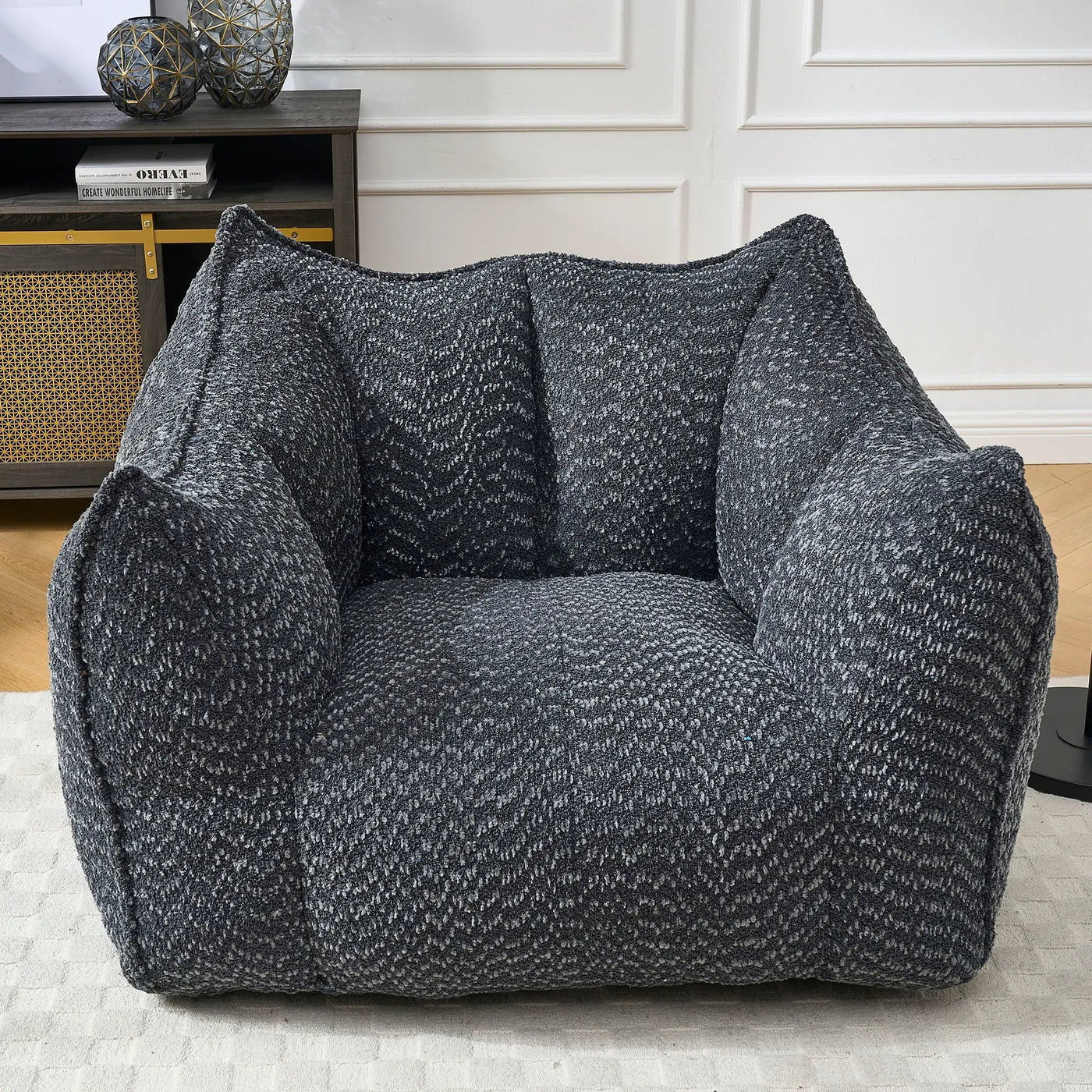 Comfortable Chenille Sofa Chairs With Highly Resilient Foam by HouseOfZazla