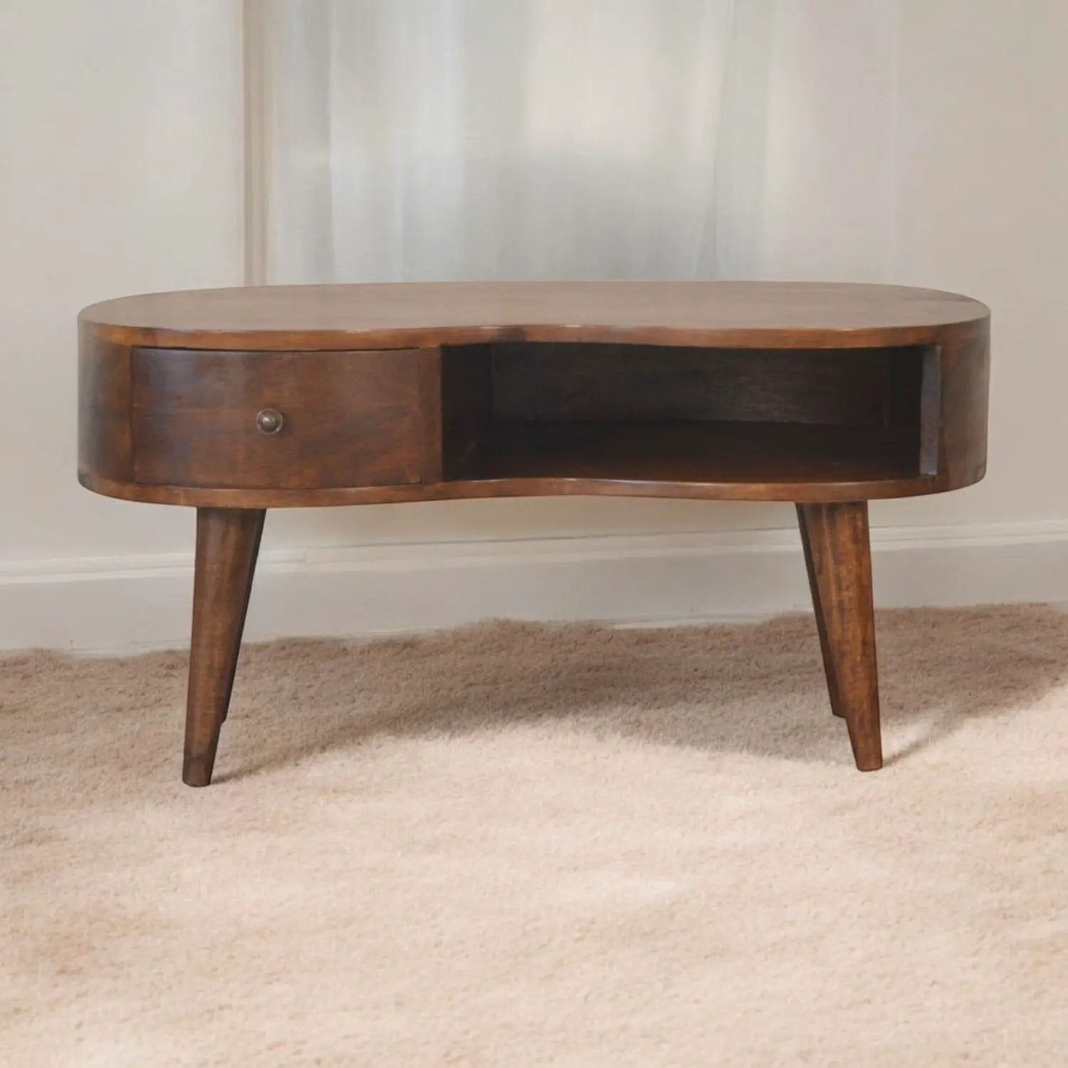 Wave Coffee Table With 1 Drawer by Unique Piece Furniture