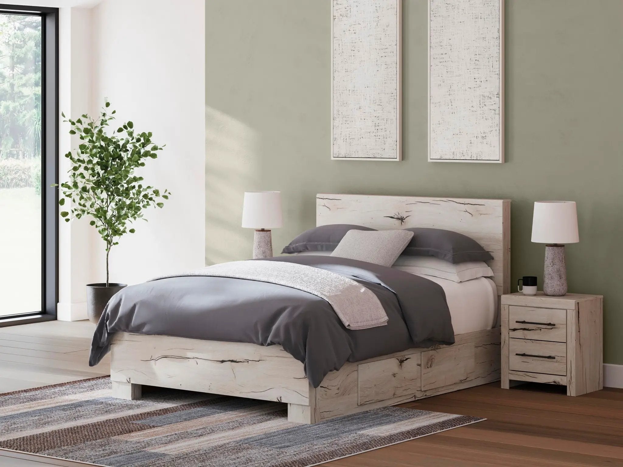 Lawroy - Panel Bed With Storage by Unique Piece Furniture