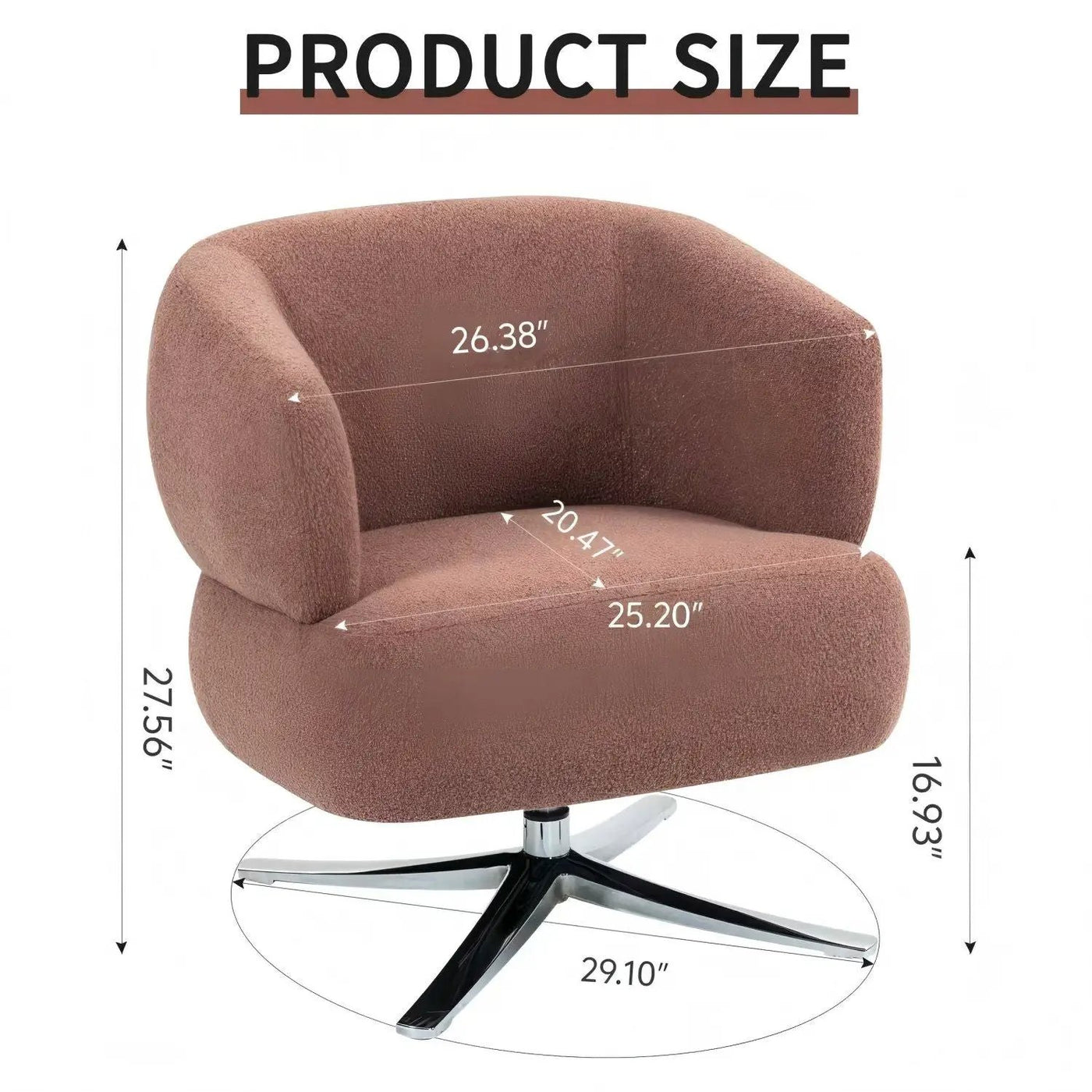 Cuddle Style Leisure Swivel Sofa Chair by HouseOfZazla
