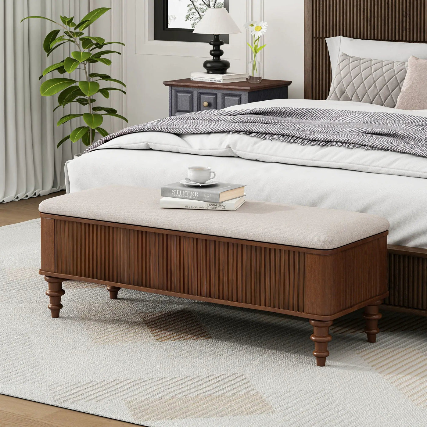Multi Functional Storage Ottoman Bench by HouseOfZazla