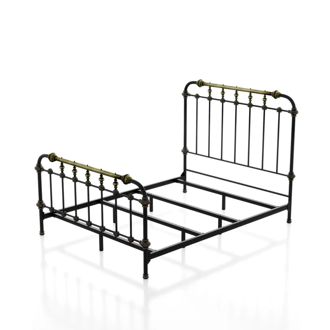 Transitional Style Bed With Accents by HouseOfZazla