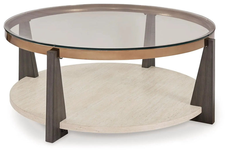 Frazwa - Round Cocktail Table - Multi by Unique Piece Furniture