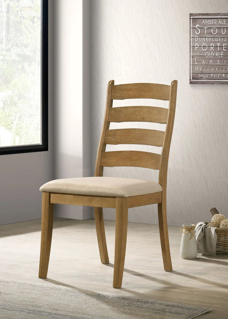 Danvers Wood Dining Side Chair Brown Oak (Set of 2) by Unique Piece Furniture