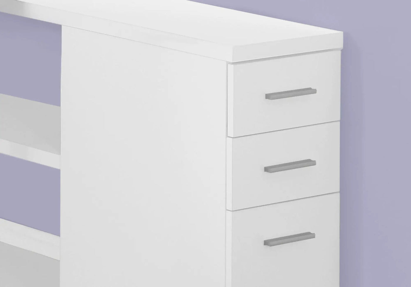 L-Shape Computer Desk with Storage Drawers by HouseOfZazla