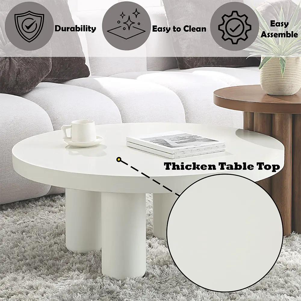 Sanat - Coffee Table - White by Unique Piece Furniture