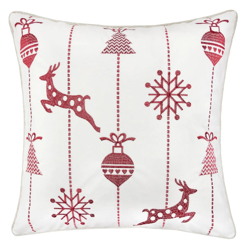 White Christmas Throw Pillow 20x20 by HouseOfZazla