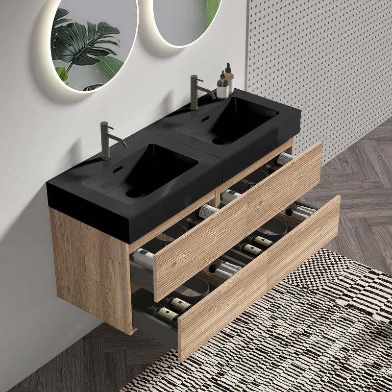 Grace 48'' (24inch*2) Rough Bathroom Vanity by HouseOfZazla