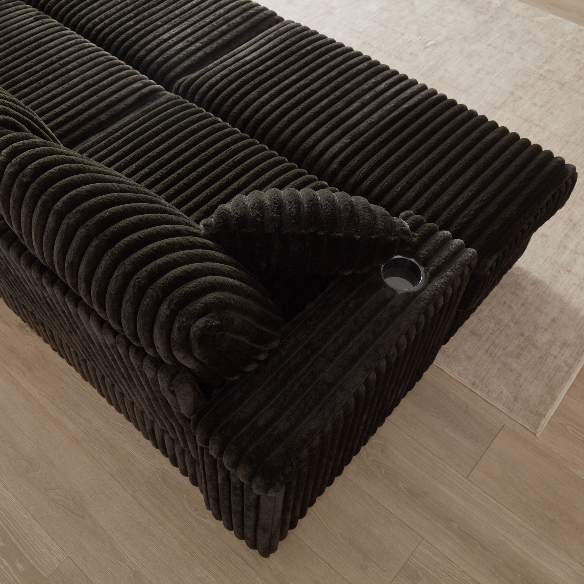 3 Seater Sofa With 2 Ottomans For Living Room by HouseOfZazla