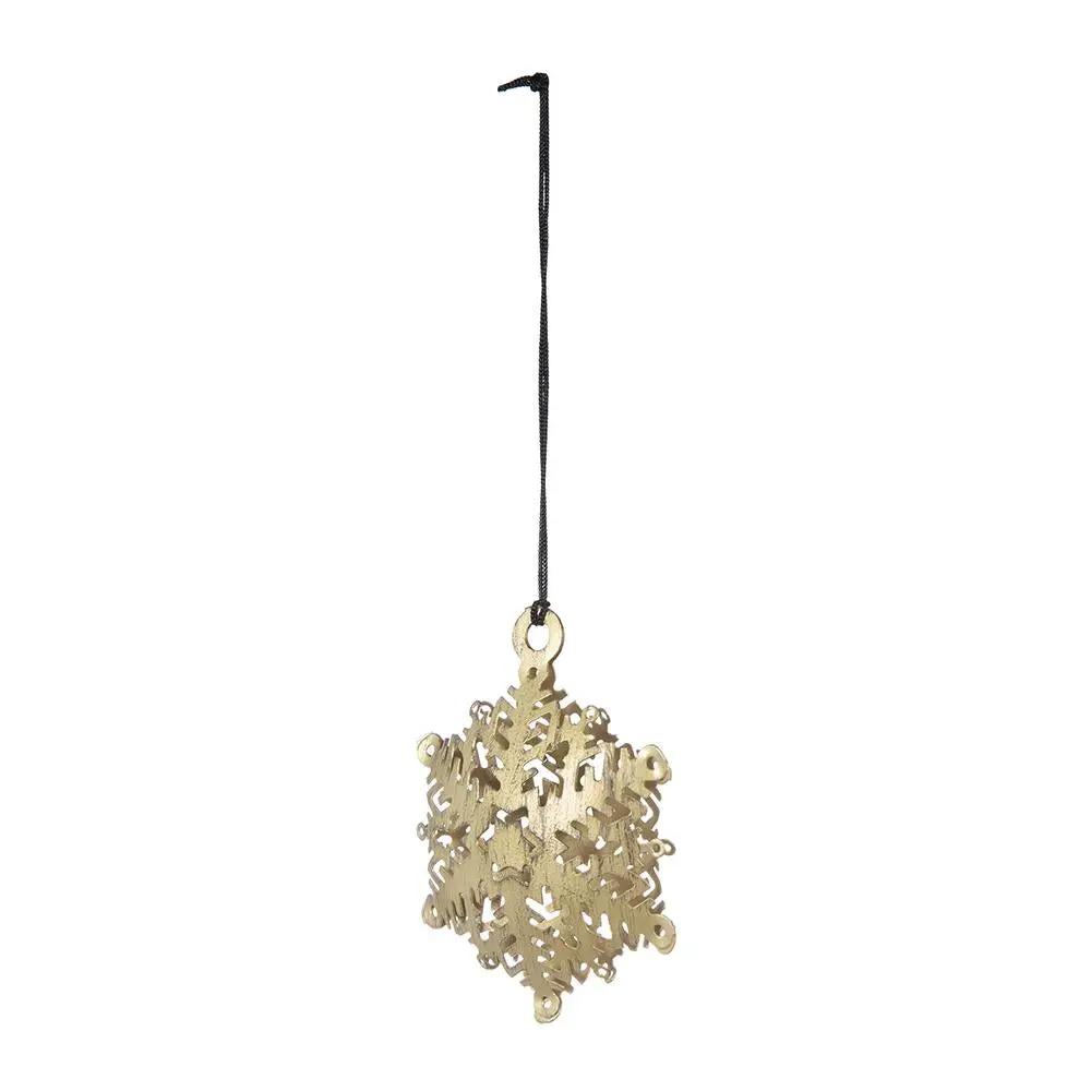 3.5" Snowflake Hanging Ornament Set of 12 by HouseOfZazla