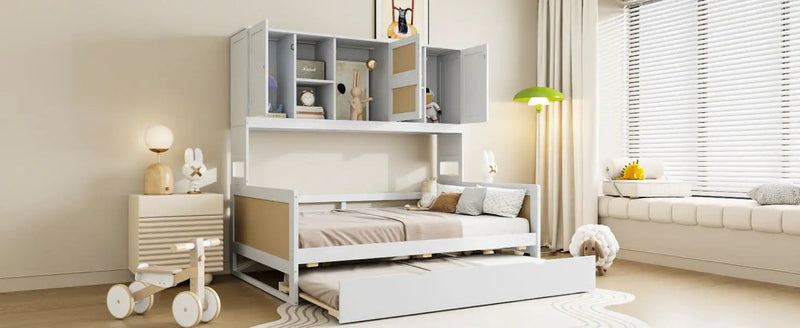 Daybed And All In One Cabinet And Shelf by Unique Piece Furniture