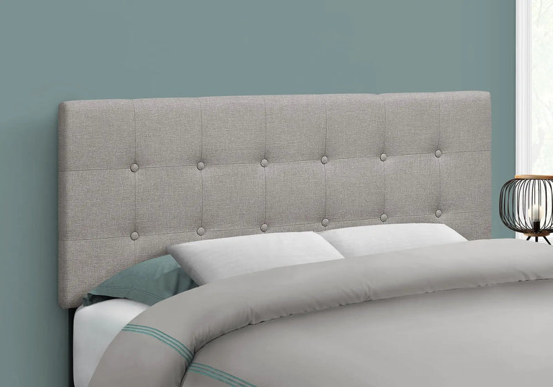 Full Size Upholstered Headboard Only, Transitional - Gray by HouseOfZazla