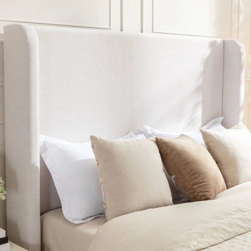 Hayden - Upholstered Wingback Bed With Tall Headboard by Unique Piece Furniture