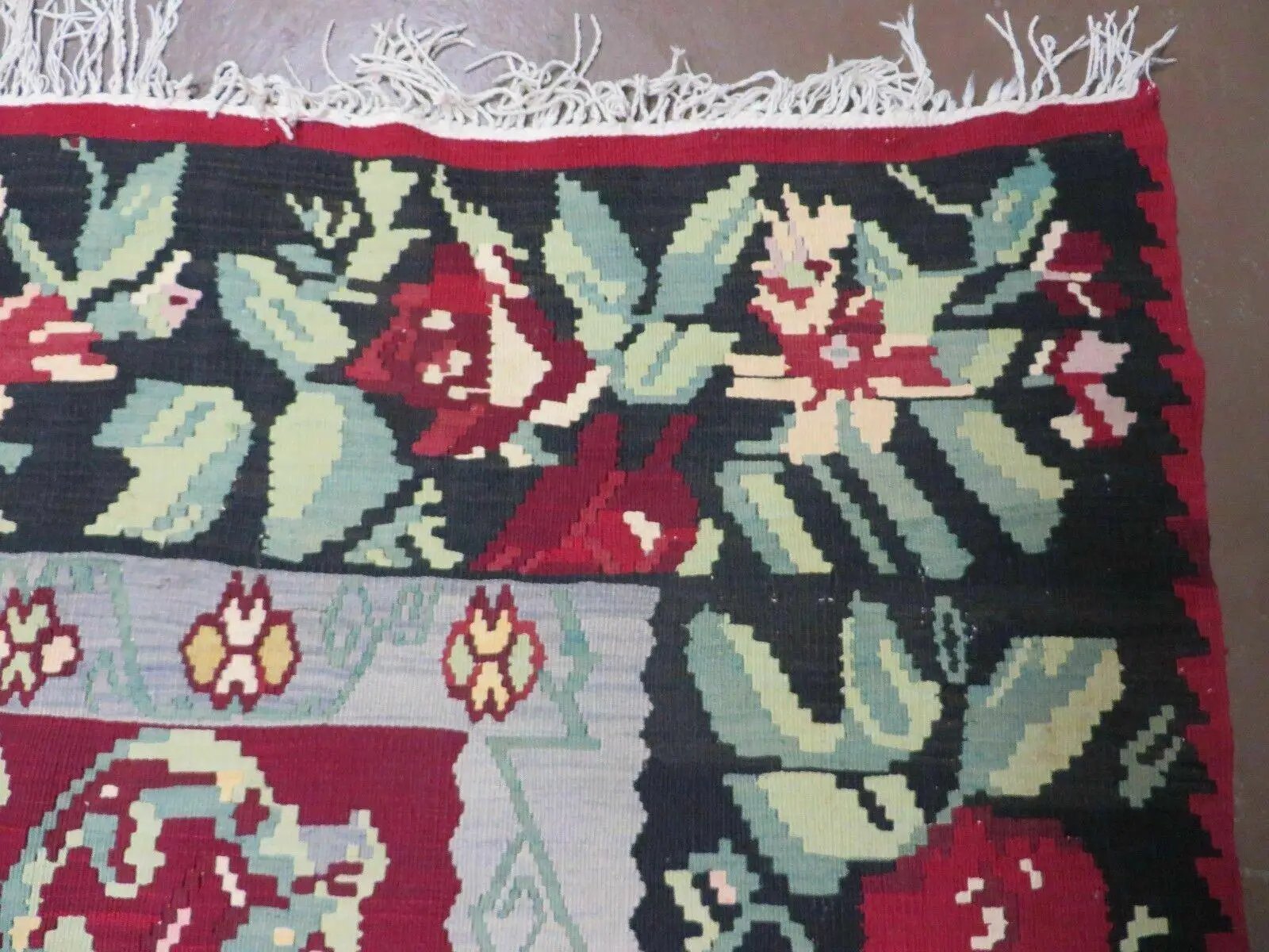 8' X 11' Karabagh Kilim Handmade Flat Weave Wool Rug Vegi Organic Dyes Nice by Jewel Rugs