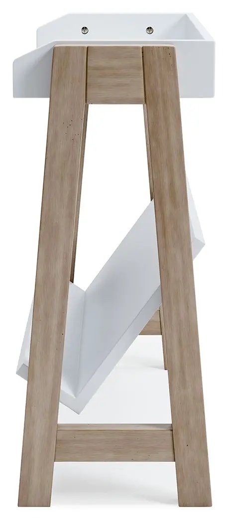 Blariden - Small Bookcase - White / Tan by Unique Piece Furniture