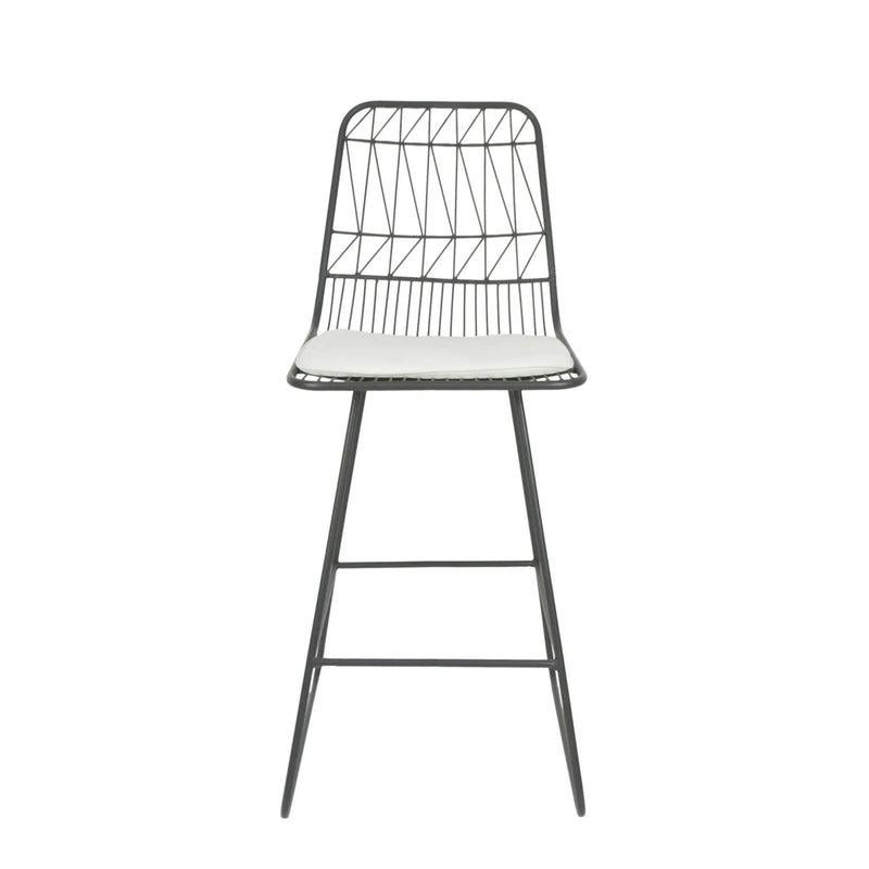 Yearning Iron Counter Stool With Water Resistant Cushion by HouseOfZazla