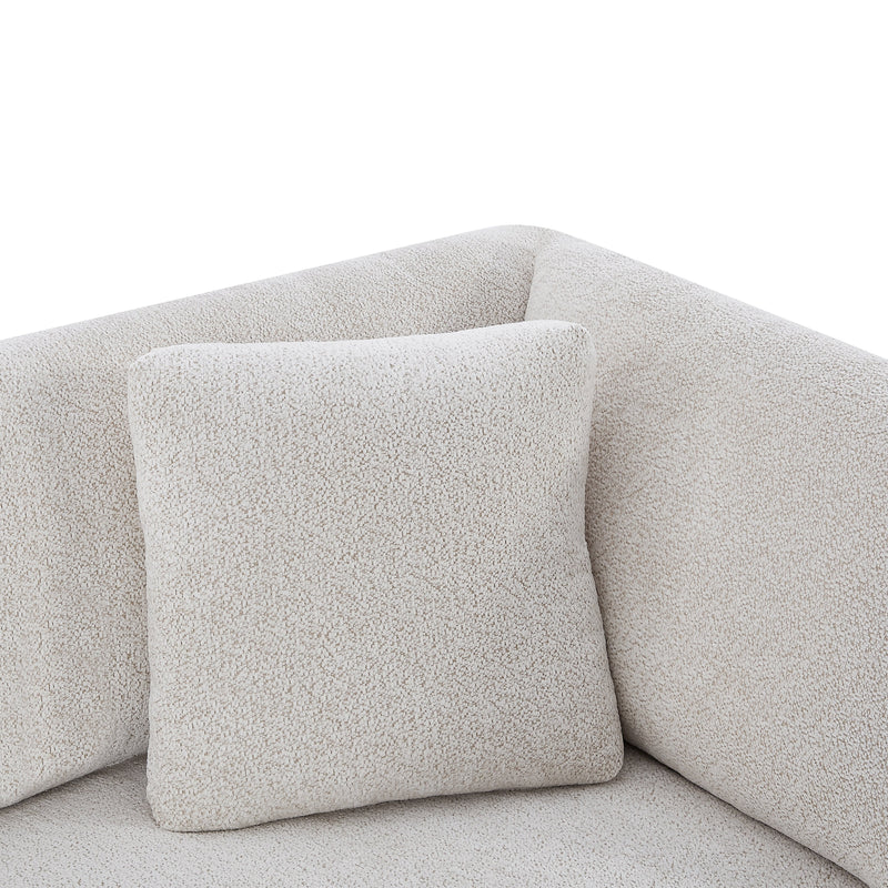 83.5" Modern Flared Arms Sofa (Beige) by HouseOfZazla