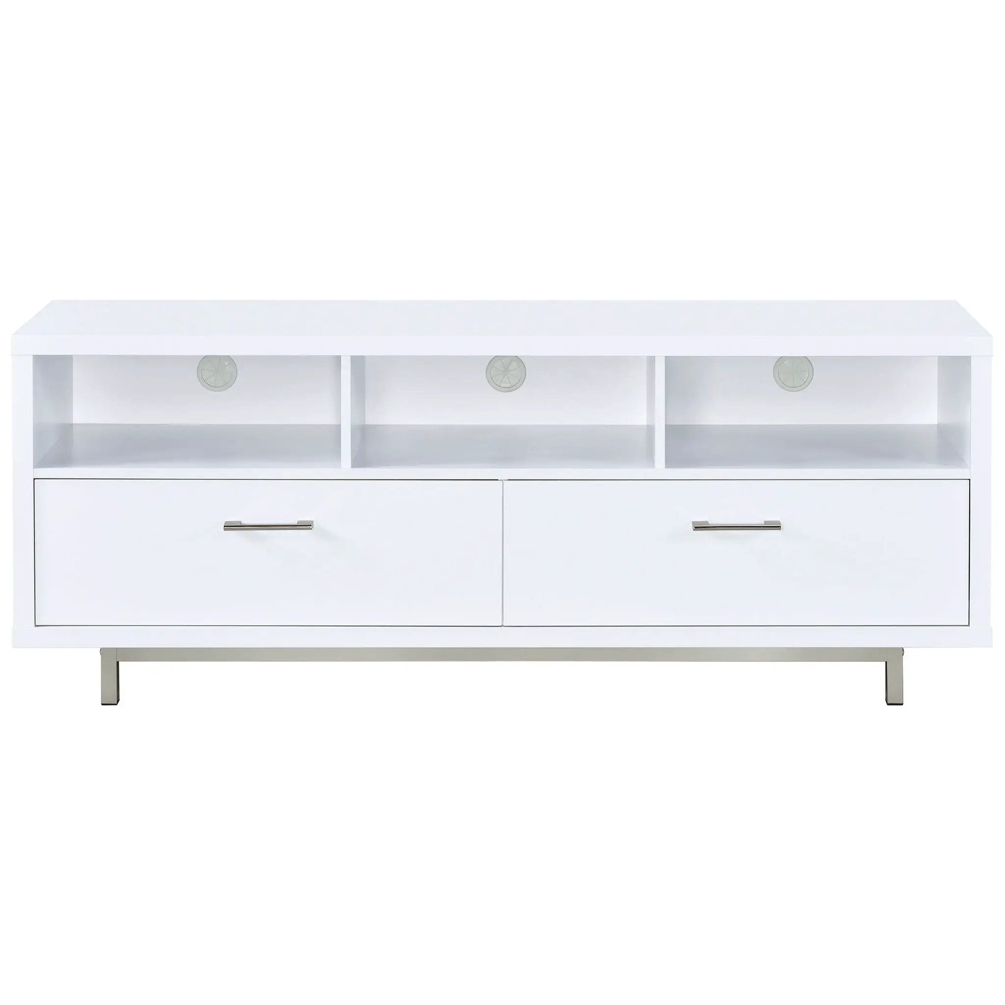 Casey 2-drawer Engineered Wood 60-inch TV Stand White by Unique Piece Furniture