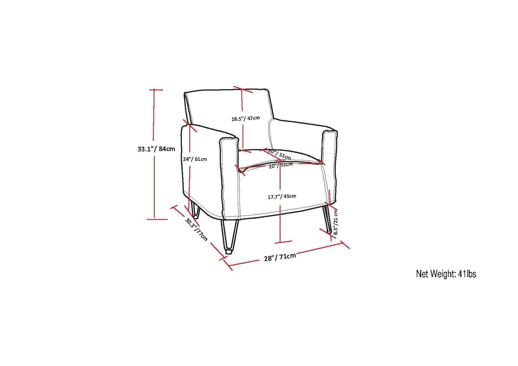 Warren - Accent Chair With Hairpin Legs by HouseOfZazla