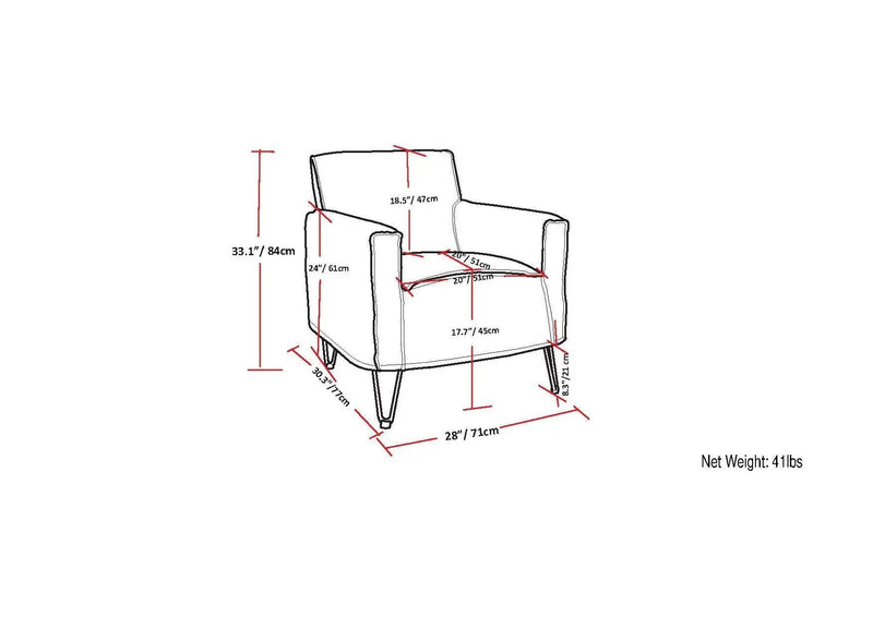 Warren - Accent Chair With Hairpin Legs by HouseOfZazla