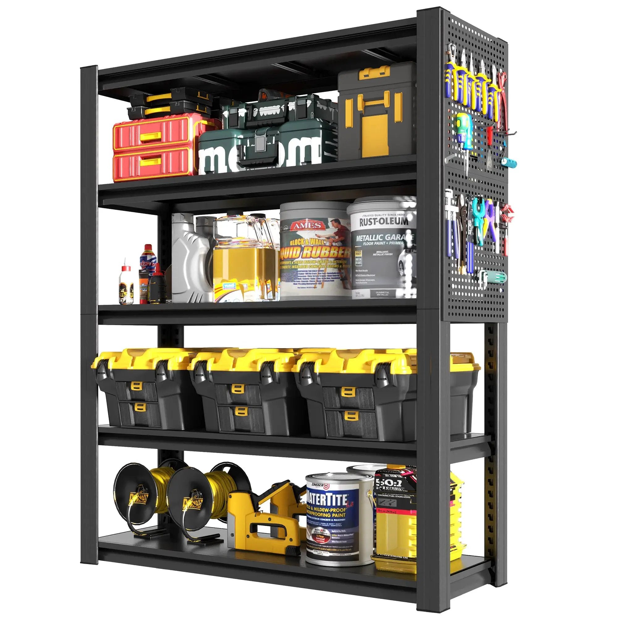 78"H 5-Tier Adjustable Heavy-Duty Storage Shelving Unit by HouseOfZazla