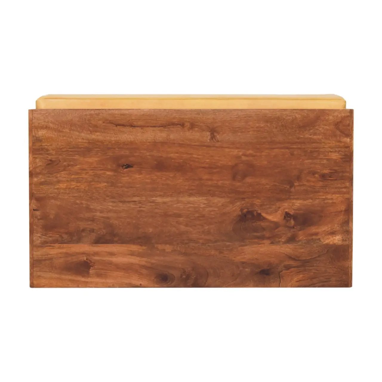 Solid Wood Buffalo Hide Pull Out Bench by HouseOfZazla