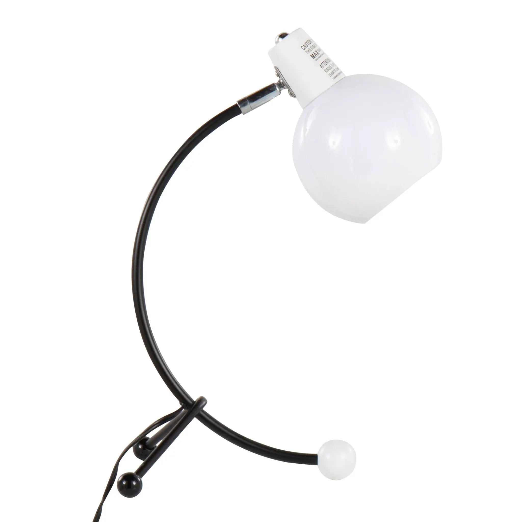 Eileen - Contemporary Task Lamp - Black / White by HouseOfZazla