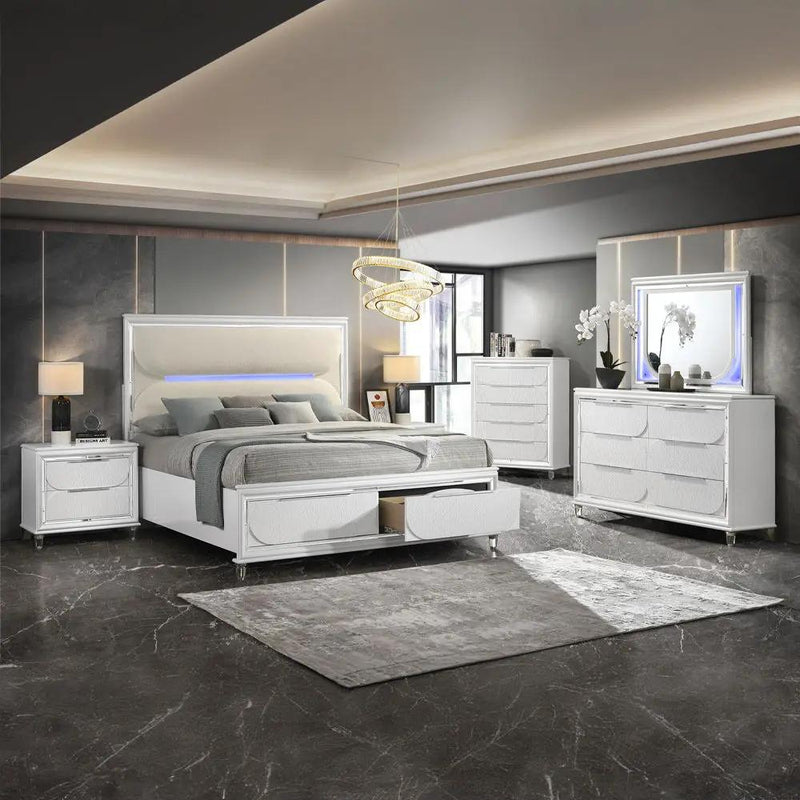 Tarian - Nightstand - Pearl White by Unique Piece Furniture
