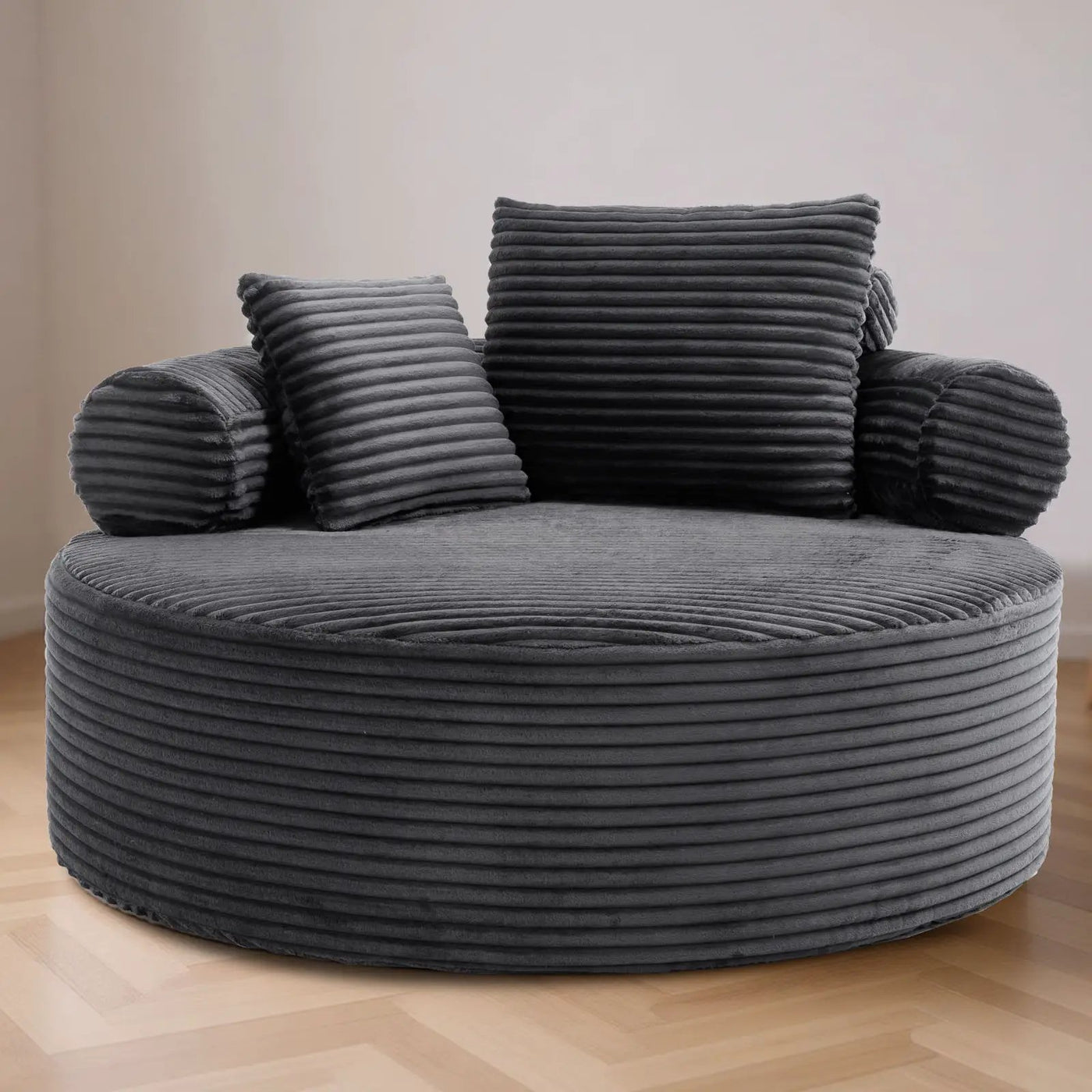 Round Sofa Bed With 3 Pillows For Living Room by HouseOfZazla