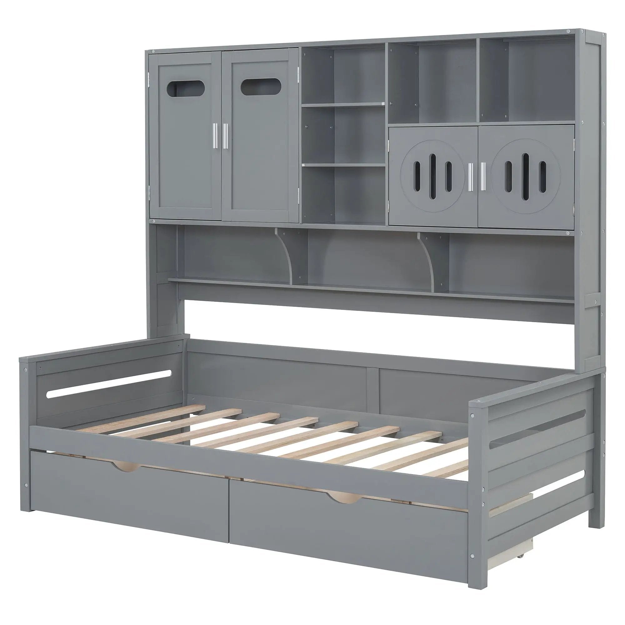 Daybed With All-In-One Cabinet And Shelf by Unique Piece Furniture