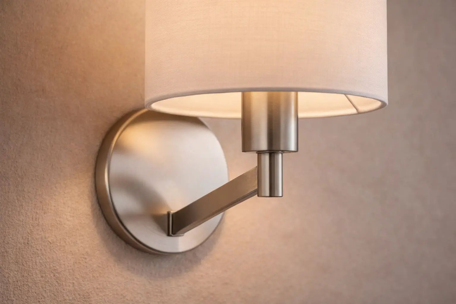 Nebula - Base Wall Lamp With Rotary Switch Shade - Brushed Nickel / Silver / White by HouseOfZazla