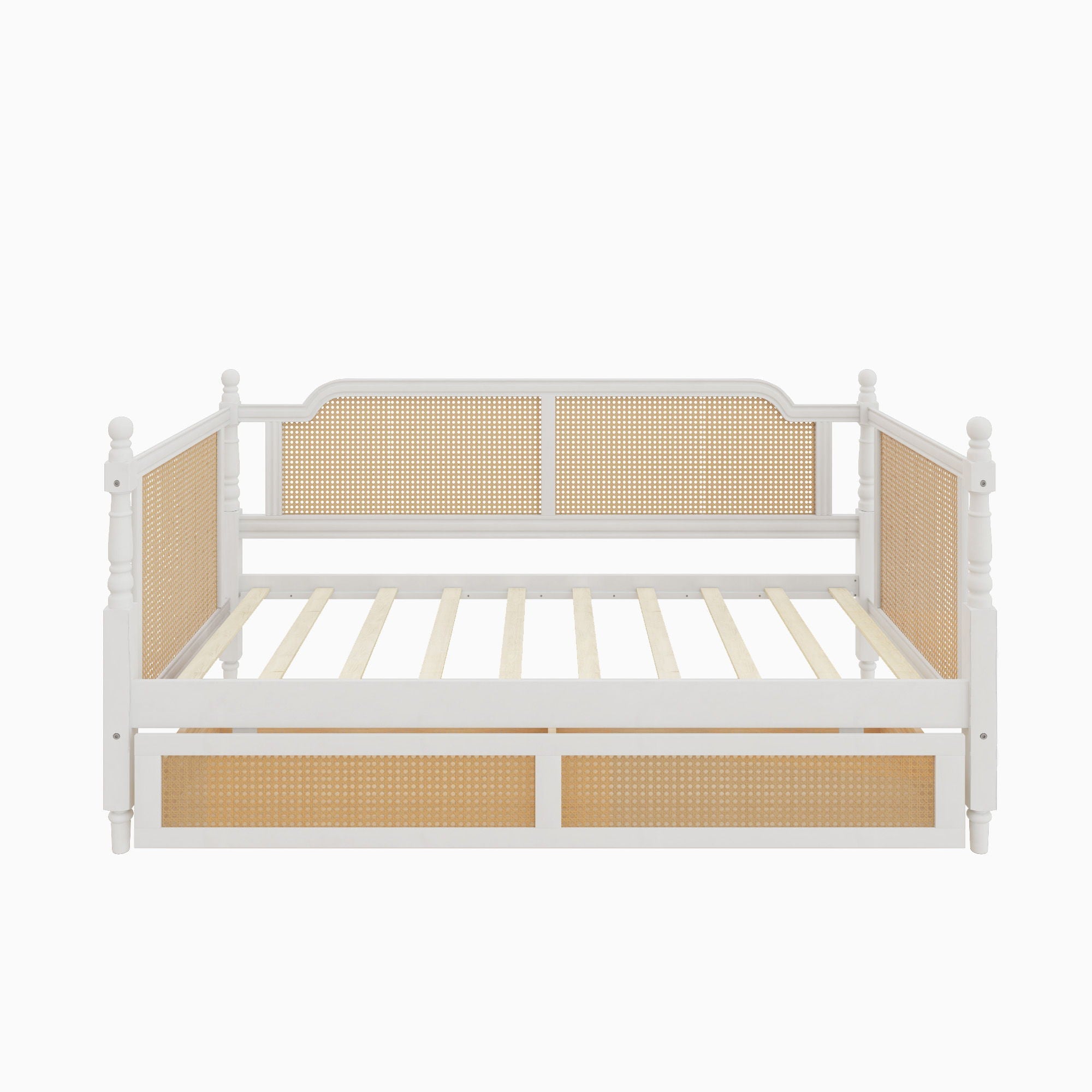 Traditional Style Rattan Daybed, No Box Spring Needed by HouseOfZazla