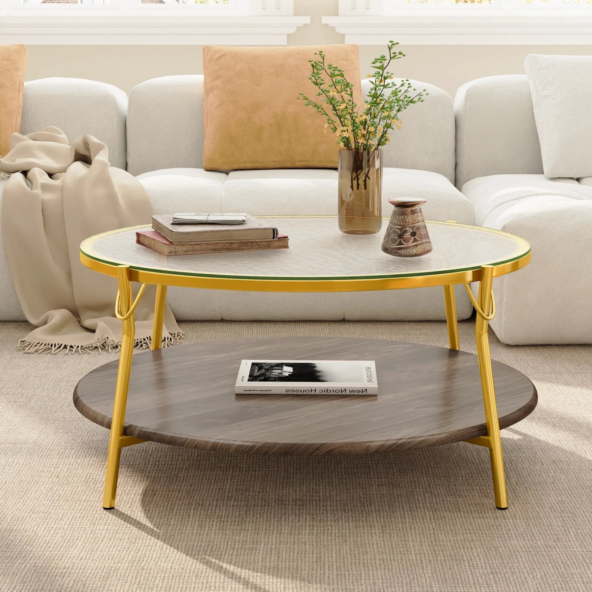 Modern Round Coffee Table by HouseOfZazla