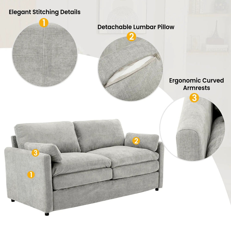 Cozy Upholstered Sofa Set For Living Room by Unique Piece Furniture