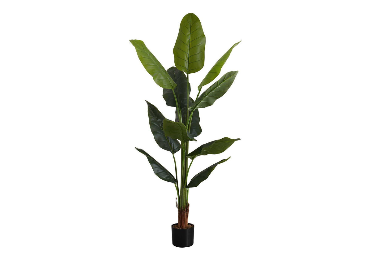 59" Tall Artificial Strelitzia Tree with Adjustable Leaves - Green, photo 3 of 4