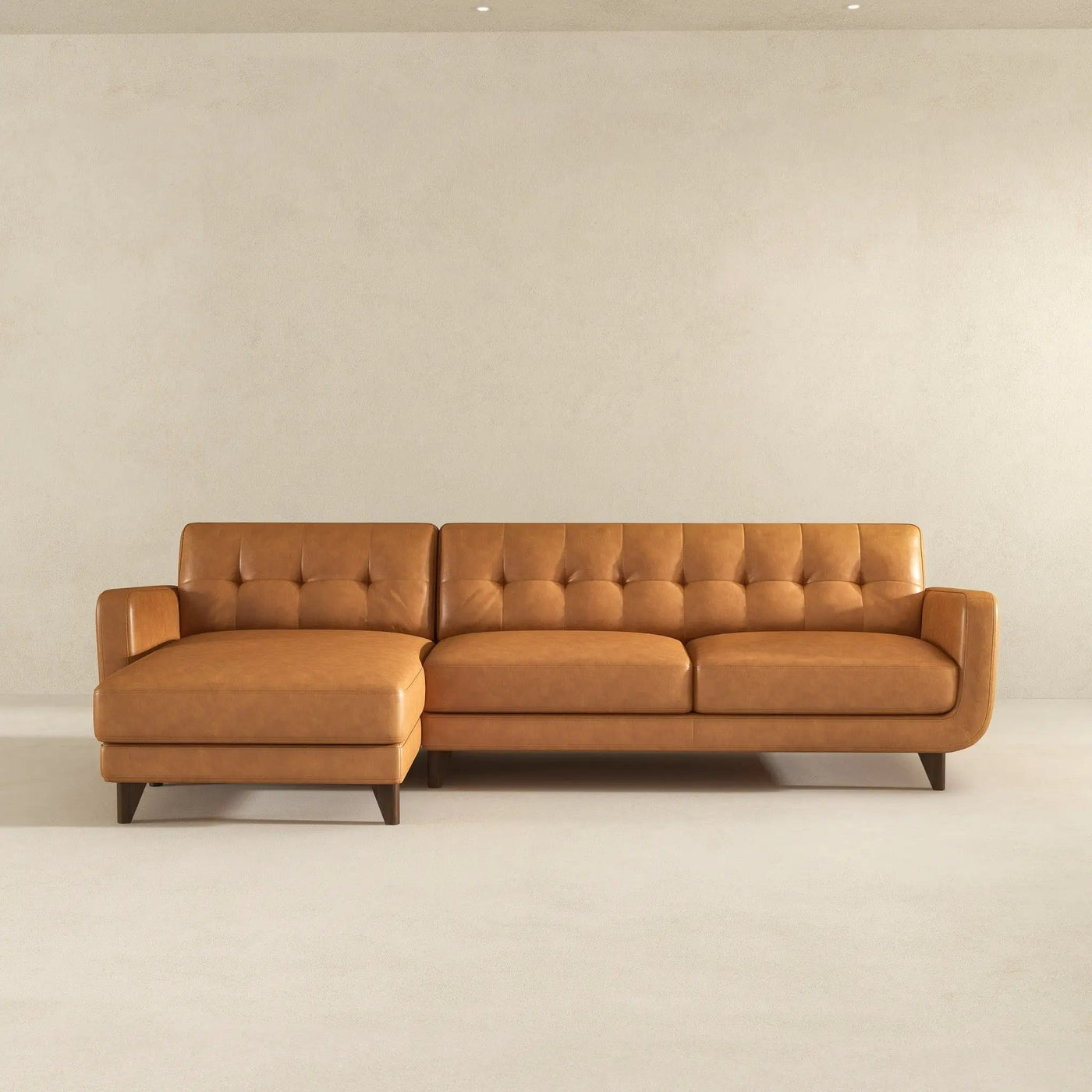 Allison - Mid-Century Modern Sectional Sofa Chaise by HouseOfZazla